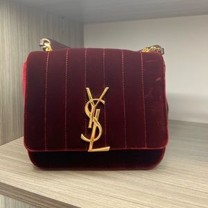 YSL Small Velvet Vicky Bag